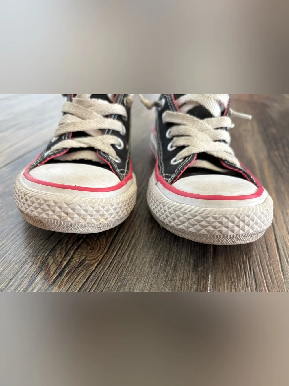Converse Chuck Taylor Double Tongue Oxford Low Top Sneakers Jrs Sz 11 Black Pink